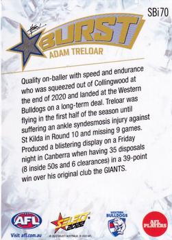 2022 Select AFL Footy Stars - Starburst Caricature - Ice #SBi70 Adam Treloar Back
